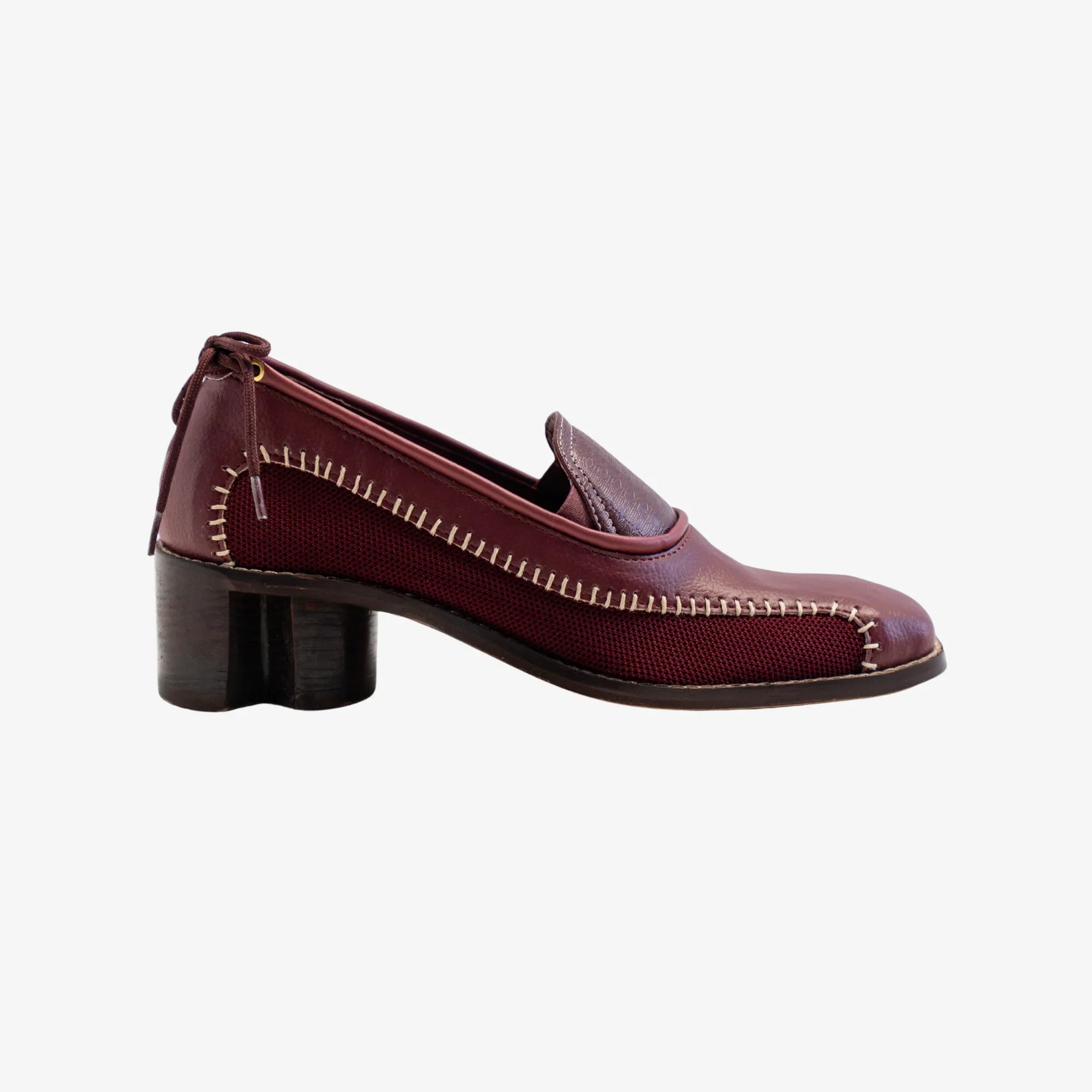 Elaichi Boot in Burgundy with 2-inch heel by Suvaa